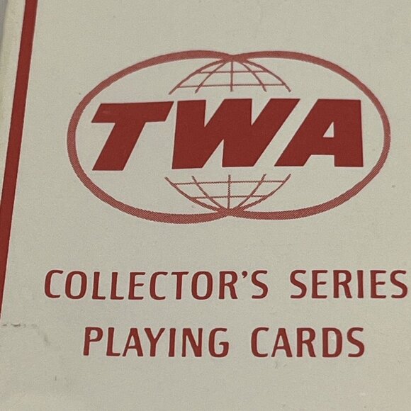 Vintage TWA Collector’s Series Bridge Size Playing Cards Sealed Boeing 707 1959 - Picture 4 of 16